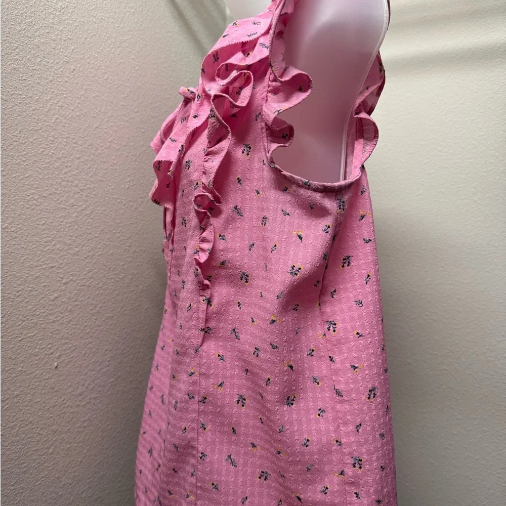 LOFT Pink Ruffled Blouse - Picture 3 of 5
